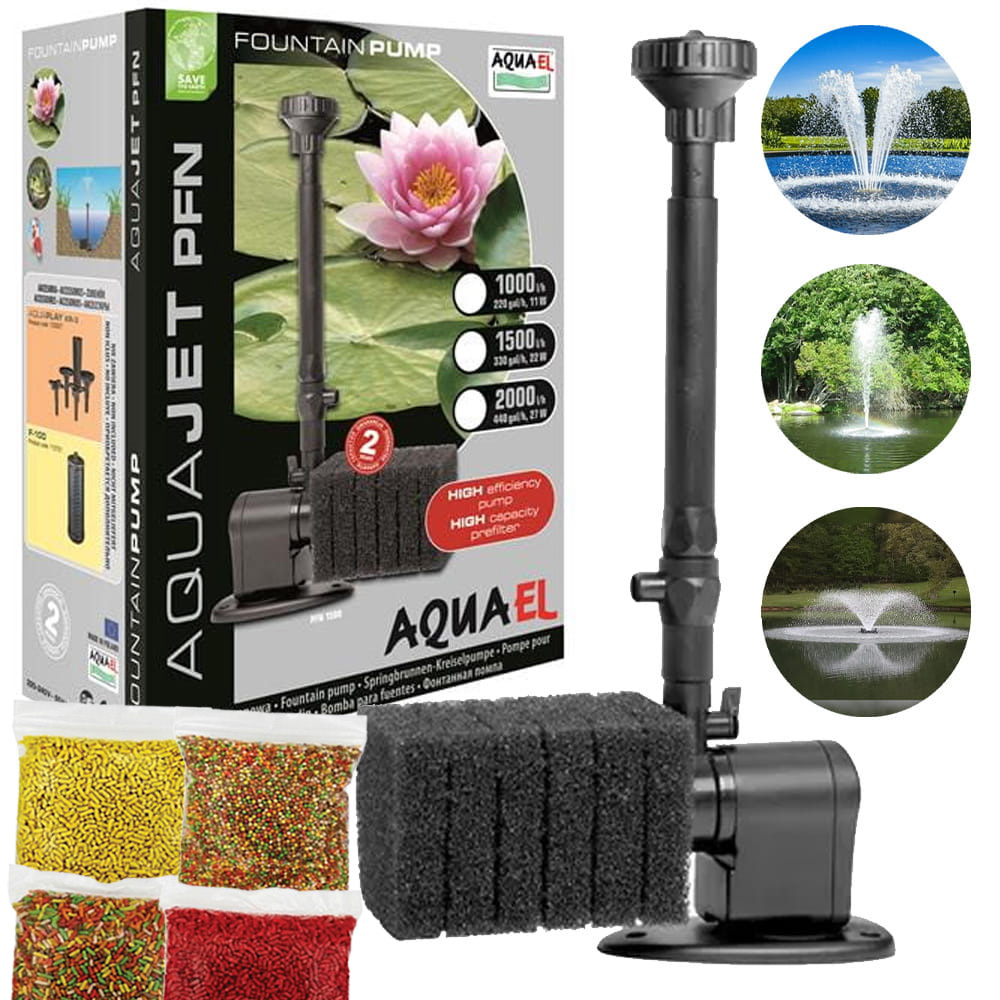 Aquael PFN-3500 Pompa Fontannowa do oczka 42W 3500l/h + gratisy
